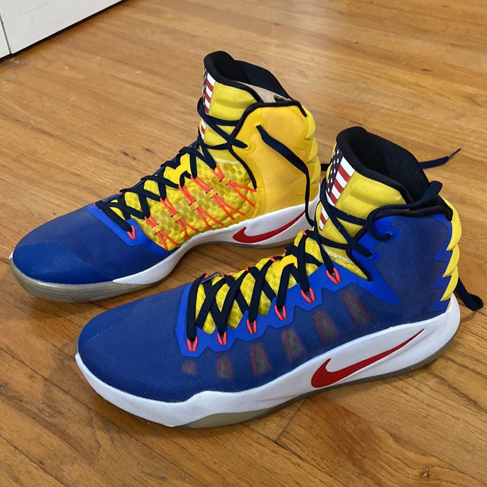 NIKE ID Custom Hi-Top Sneakers-Size 12.5 - Picture 4 of 12